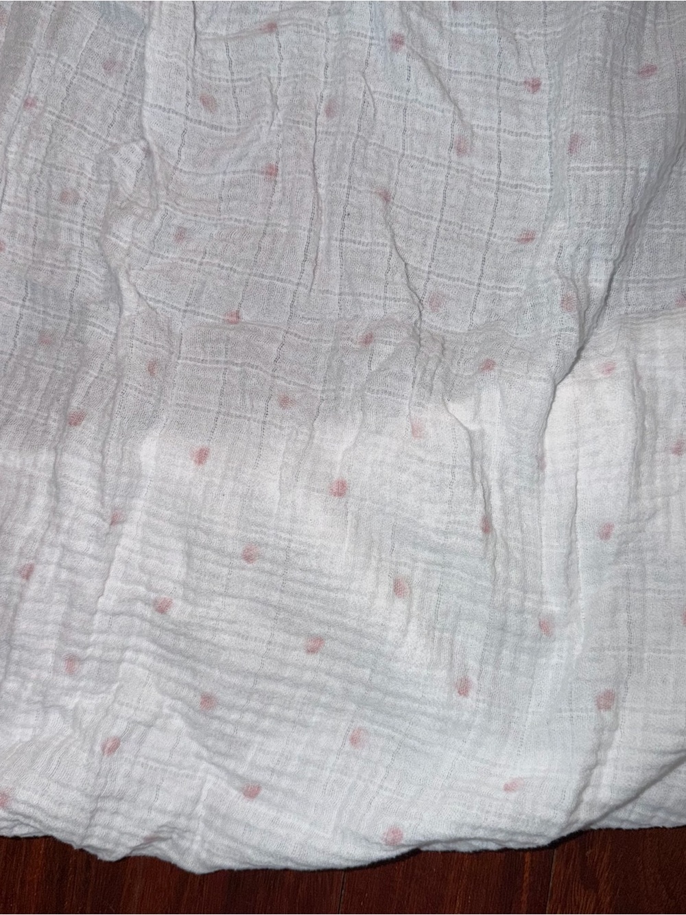 Aden + Anais Muslin Pink Dot Crib Sheet